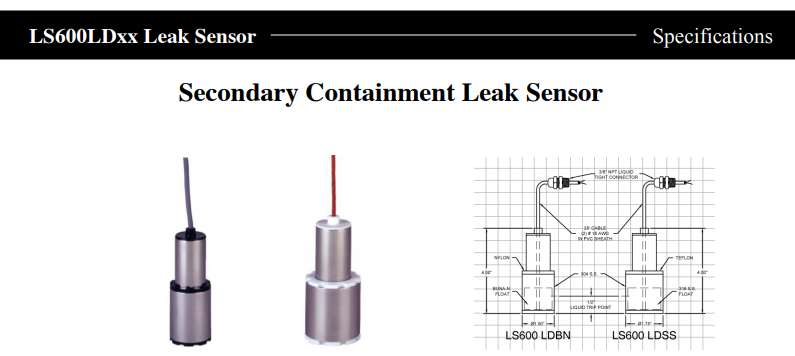 LS600LDxx Leak Sensor